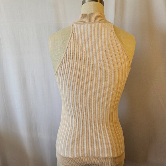 Bebe Sleeveless Turtle Neck Top Sz S - Picture 3 of 6